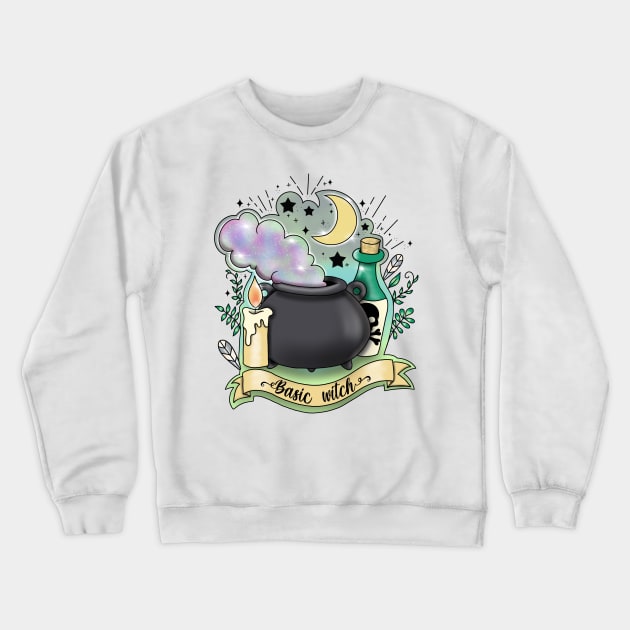 Basic witch Crewneck Sweatshirt by Manxcraft